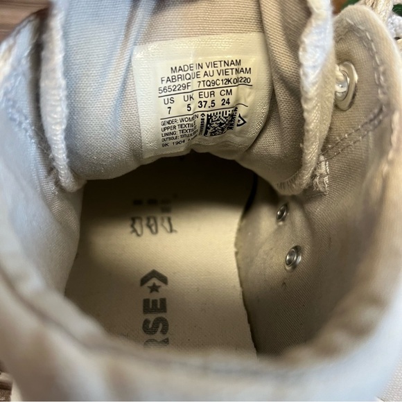 Converse All Star Mid Height White Sneaker Size Women’s 7 - Picture 7 of 9